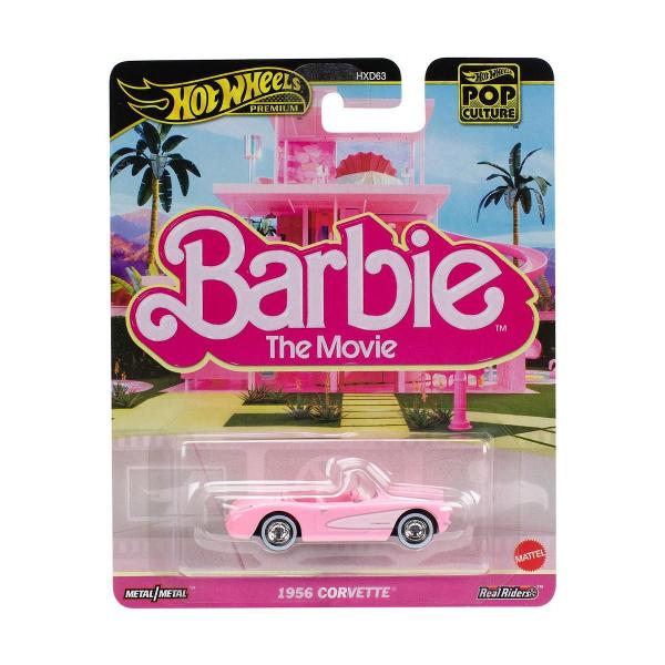 Hot Wheels Pop Culture Barbie The Movie Masinuta Metalica 1956 Corvette Scara 1:64 MTHXD63_JBL79 Hot Wheels Pop Culture Barbie The Movie 1956 Corvette Scara 164 Poti aduce farmecul Barbie direct in colectia ta cu aceasta masinuta metalica Hot Wheels inspirata din filmul Barbie Modelul clasic 1956 Corvette impresioneaza prin detalii autentice si un design retro perfect pentru fanii universului Barbie si colectionarii pasionati de masini in miniatura Masinuta face parte din seria Hot Wheels Pop Culture Barbie The Movie Model este 1956 Corvette Caroseria este metalica die-cast cu