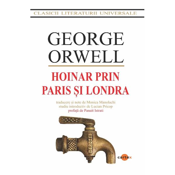 Stilul publicistic din cartea de debut a lui George Orwell difera de stilul romanelor ulterioare Scriitor politic si socialist radical Orwell a preluat din presa tonul urgent si l-a condimentat cu eruditie animandu-l cu un veritabil stil artistic cu efect comic surprinzator Accentul pus pe miscare – al chelnerilor si al vagabonzilor – este unul dintre aspectele principale care confera naratiunii dinamism In acest context bogatia limbajului contrasteaza cu precaritatea 