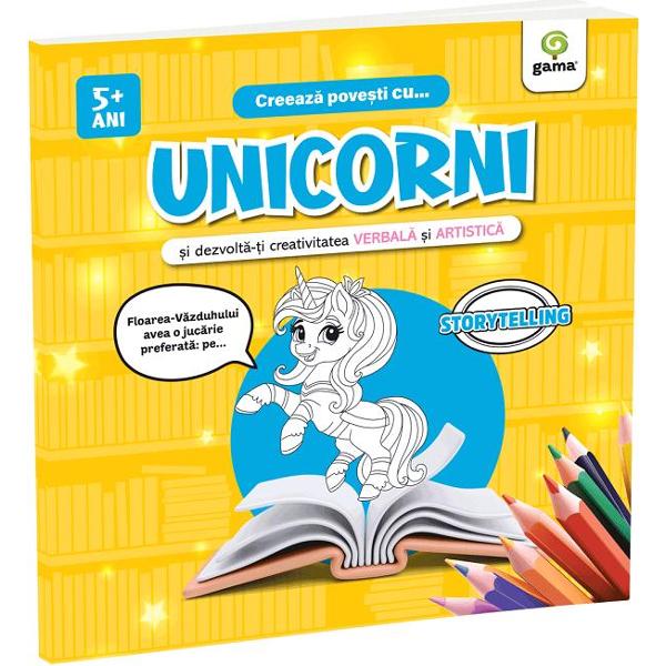 Crezi ca ai o imaginatie bogata Hai sa vedem Colectia Creeaza povesti cu a fost special gandita pentru a dezvolta atat creativitatea si simtul cromatic cat si imaginatia impreuna cu abilitatea de a compune povesti Coloreaza desenele si continua aventurile personajelor de poveste Scrie-le sau inregistreaza-le si impartaseste-le parintilor colegilor sau prietenilor apoi afla parerea lor Care este cea mai reusita poveste a 