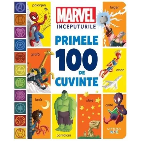 Fiecare c&259;l&259;torie are un început În paginile c&259;r&539;ii Primele 100 de cuvinte ve&539;i g&259;si personaje Marvel încânt&259;tor ilustrate prezentând 100 de lucruri din via&539;a de zi cu zi pentru a-i ajuta pe cei mici s&259; fac&259; leg&259;tura între cuvinte &537;i semnifica&539;iile lor