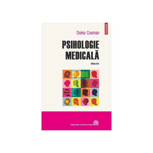 Psihologia medical&259; este o ramur&259; a psihologiei generale care studiaz&259; aspectele psihosociale asociate actului medical cu scopul de a reda s&259;n&259;tatea persoanei &537;i de a o reintroduce în mediul social &537;i familial Rezultat al activit&259;&539;ii autoarei – medic psihiatru psihoterapeut &537;i cadru didactic – volumul analizeaz&259; principalele teme ale psihologiei aplicate în medicin&259; starea de s&259;n&259;tate &537;i 