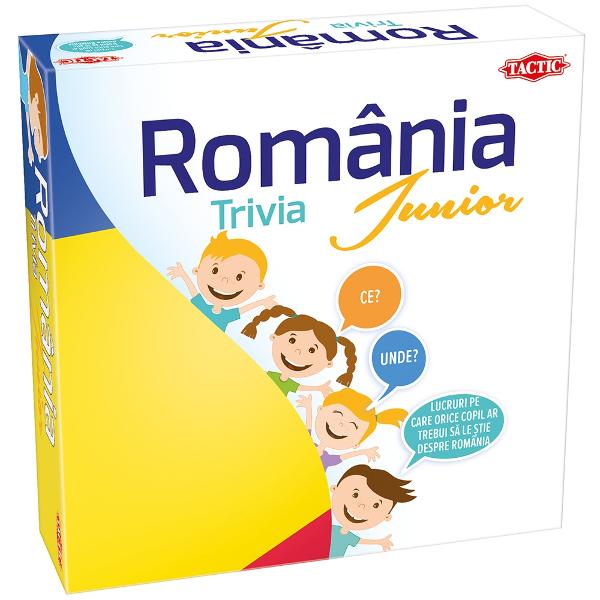 Joc de Societate TACTIC Trivia Junior Romania 59613 – Descopera Lumea prin JoacaDaca esti in cautarea unui joc de societate educativ interactiv si distractiv TACTIC Trivia Junior Romania 59613 este alegerea perfecta Conceput special pentru copii de peste 5 ani acest joc imbina cunoasterea logica si distractia oferind celor mici sansa de a-si testa cunostintele 