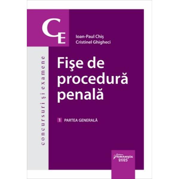 Despre lucrare„Fise de procedura penala” reprezinta o initiativa editoriala extrem de utila pentru studentii la drept si cei care se pregatesc pentru examenele de admitere in magistratura si avocatura Cartea este conceputa pentru a oferi o abordare sistematica si concisa a procedurii penale intr-un format usor de studiat si de memorat ajutand cititorii sa inteleaga rapid si eficient reglementarile si mecanismele procesuale penaleAcest lucrare cuprinde 