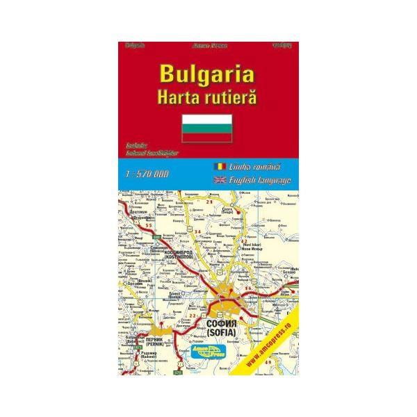 Harta Bulgaria rutiera AMC