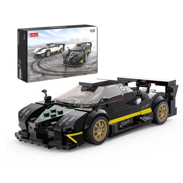 Masinuta Construibila Pagani Zonda R Scara 1 La 28 Ras93900-B Kitul de constructie Pagani Zonda R negru de la Rastar este o jucarie spectaculoasa care imbina perfect distractia cu atentia la detalii fiind potrivita pentru copiii de peste 6 ani si pentru toti pasionatii de supermasini Acest model realizat la scara 128 reproduce fidel designul agresiv si aerodinamic al legendarului Pagani Zonda R in varianta sa de culoare neagra accentuata de detalii galben-verde si jante aurii Setul contine piese din plastic rezistent usor de asamblat si ofera o