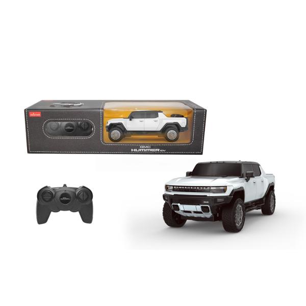 Masina Cu Telecomanda Hummer Ev Alb Cu Scara 1 La 24 Ras93100_Alb Copilul dumneavoastra se poate juca in voie cu masina cu telecomanda Hummer EV alb scara 1 la 24 oferita de brandul international Rastar Nicio cursa nu este imposibil de castigat cu acesta masinuta replica oficiala cu licenta a modelului original construita cu mare atentie la detalii Masinuta are proportiile ideale pentru momente pline de distractie si amuzament avand dimensiunile in centimetri dupa cum urmeaza 212928Masinuta functioneaza pe frecventa de 24GAlimentarea se face