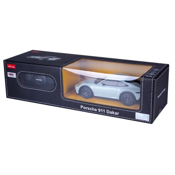 Masina Cu Telecomanda Porsche 911 Dakar Cu Scara 1 La 24 Ras10140 Copilul dumneavoastra se poate juca in voie cu masina cu telecomanda Porsche 911 DAKAR scara 1 la 24 oferita de brandul international Rastar Nicio cursa nu este imposibil de castigat cu acesta masinuta replica oficiala cu licenta a modelului original construita cu mare atentie la detalii Masinuta are proportiile ideale pentru momente pline de distractie si amuzament Masinuta functioneaza pe frecventa de 24GAlimentarea se face astfel pentru masinuta sunt necesare 3 baterii tip AA iar