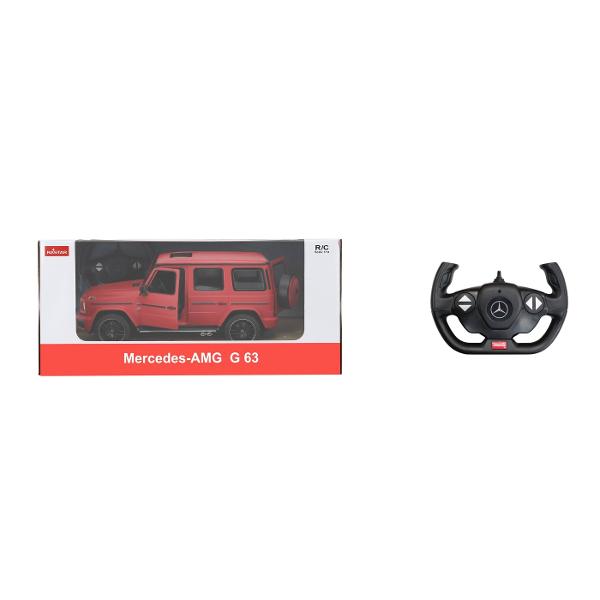 Masina Cu Telecomanda Mercedes-Benz G63 Rosu Scara 1 La 14 Ras95700_Rosu Copilul dumneavoastra se poate juca in voie cu masina cu telecomanda Mercedes Benz G63 rosu scara 1 la 14 oferita de brandul international Rastar Nicio cursa nu este imposibil de castigat cu acesta masinuta replica oficiala cu licenta a modelului original construita cu mare atentie la detalii Masinuta are proportiile ideale pentru momente pline de distractie si amuzament avand dimensiunile in centimetri dupa cum urmeaza 323148139Masinuta functioneaza pe frecventa de