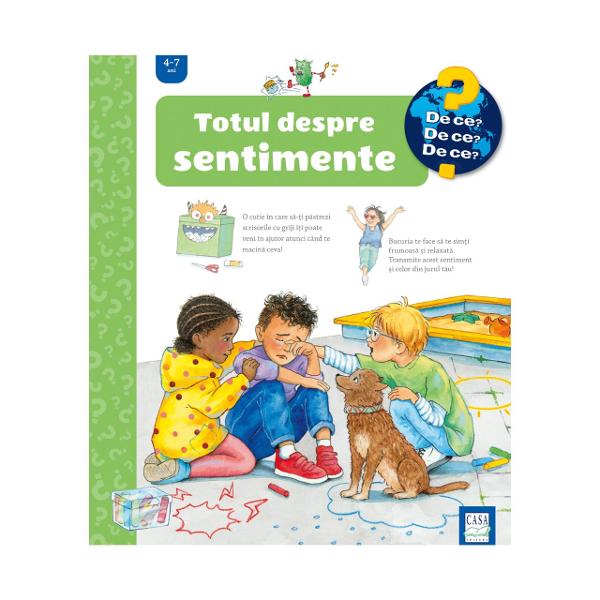 Un atlas al sentimentelor în format mare cartonat integral &537;i cu ferestre de explorare pe fiecare pagin&259; care te vor ajuta s&259; recuno&537;ti reversul fiec&259;rui sentiment consecin&539;ele reac&539;iile celorlal&539;i &537;i solu&539;ii la provoc&259;rile sentimentaleDe la banalul „Cum te sim&539;i” porne&537;ti în c&259;l&259;toria recunoa&537;terii propriilor sentimente &537;i înve&539;i cum te ajut&259; ele 