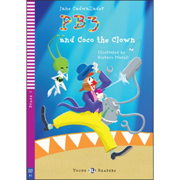 PB3 and his robot are excited to find themselves in a circus Elephants and jugglers and an acrobat and a clown They go with Sally to have tea in Coco the clown’s motorhome visit the circus school and finally the big top Little did they suspect that the excitement is just about to begin