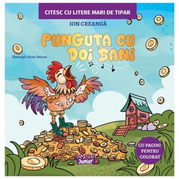 Redescoper&259; farmecul basmului românesc cu Pungu&539;a cu doi bani una dintre cele mai îndr&259;gite pove&537;ti scrise de Ion Creang&259; Cu umor tâlc &537;i personaje memorabile aceast&259; poveste îl are în prim-plan pe coco&537;ul cel iste&539; care reu&537;e&537;te prin curaj &537;i inteligen&539;&259; s&259; înving&259; l&259;comia &537;i s&259; se întoarc&259; acas&259; cu 