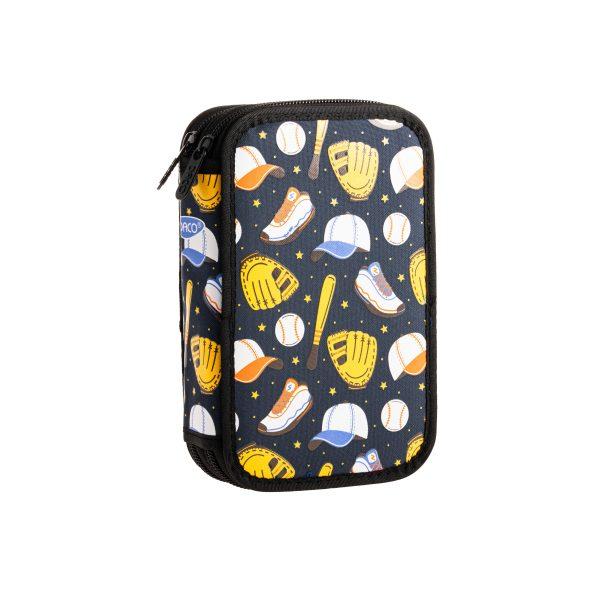 Penarul de la DACO este un accesoriu frumos &537;i practic conceput pentru a v&259; ajuta s&259; v&259; p&259;stra&539;i stiloul creioanele markerele &537;i alte obiecte de papet&259;rie organizate Este prev&259;zut cu dou&259; compartimente principale fiecare cu propriul s&259;u fermoar oferind o separare eficient&259; a con&539;inutuluiAcest penar este potrivit pentru copiii de toate vârstele &537;i este ideal pentru utilizare acas&259; sau la 
