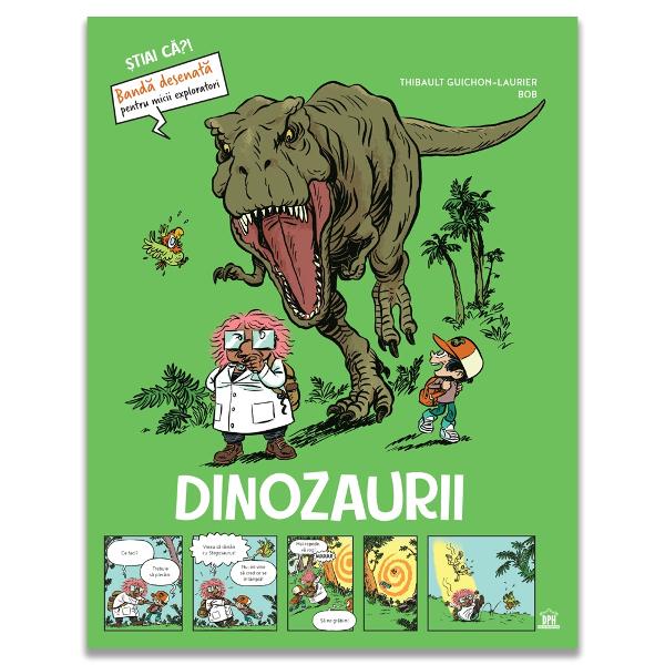 Exploreaz&259; lumea dinozaurilor cu umor &537;i curiozitateDescoper&259; informa&539;ii fascinante despre dinozauri în aceast&259; band&259; desenat&259; de 80 de pagini plin&259; de aventur&259; &537;i umor Împreun&259; cu Alex Einstein &537;i paleontoloaga Teresa Von Humboldt copiii vor str&259;bate epoci str&259;vechi de la Triasic la Cretacic într-o c&259;l&259;torie educativ&259; &537;i palpitant&259; prin istoria celor mai uimitoare 