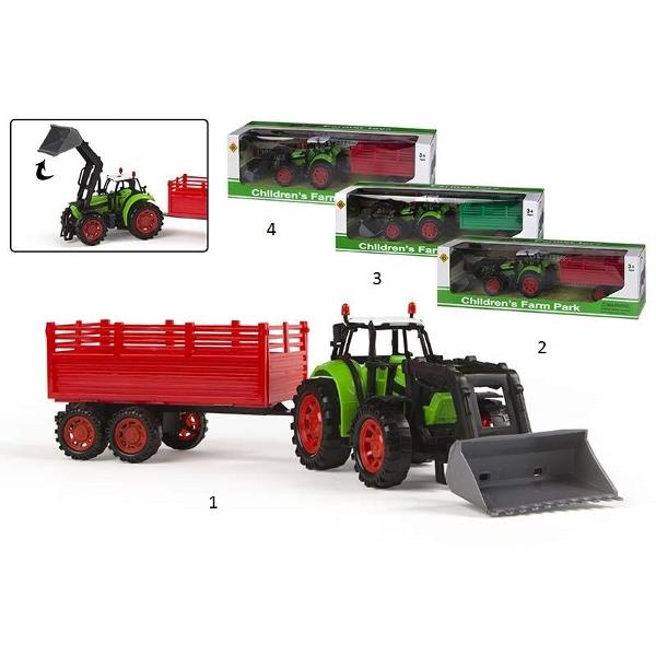 Tractor cu remorca Tractor cu remorca si cupa este prezentat in patru modele diferite