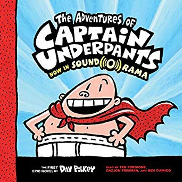 The first book in Dav Pilkeys megabest-selling Captain Underpants series now available in SoundORama Fourth graders George Beard and Harold Hutchins are a couple of class clowns The only thing they enjoy more than playing practical jokes is creating their own comic books And together theyve created the greatest superhero in the history of their elementary school Captain Underpants His true identity is SO secret even HE doesnt know who he is The Captain 
