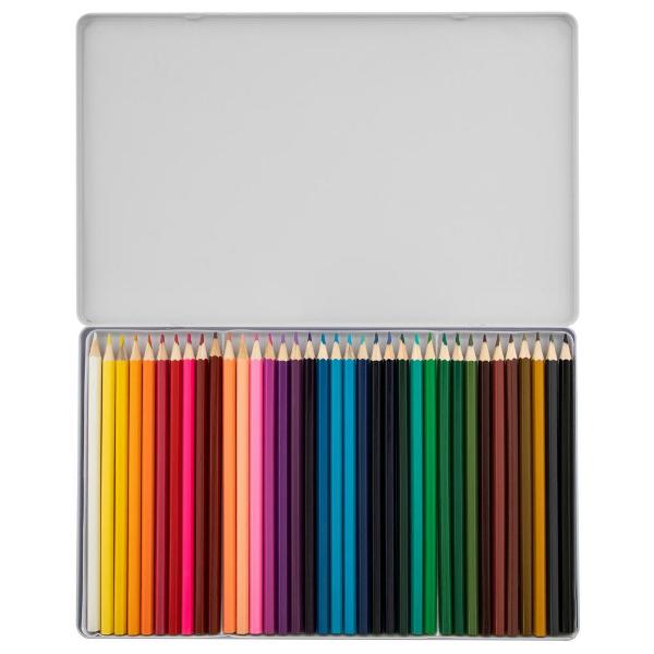 Set 36 creioane colorate Creative Craft in cutie metalica