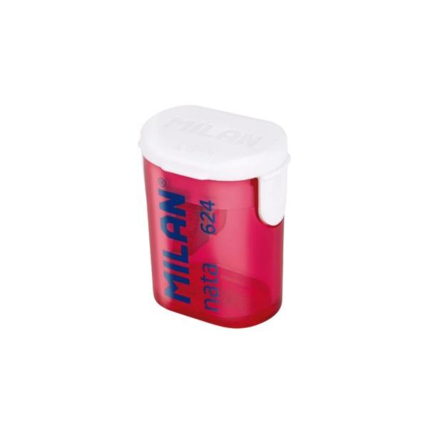 Simplitate eficien&539;&259; &537;i design clasic – toate se reg&259;sesc în Ascu&539;itoarea plastic simpl&259; cu container NATA MILAN Inspirat&259; din stilul inconfundabil al celebrelor radiere MILAN aceast&259; ascu&539;itoare este alegerea ideal&259; pentru cei care caut&259; un accesoriu de calitate cu un aspect retro-modernCorpul roz &537;i capacul alb aduc un omagiu designului original MILAN recunoscut înc&259; din 