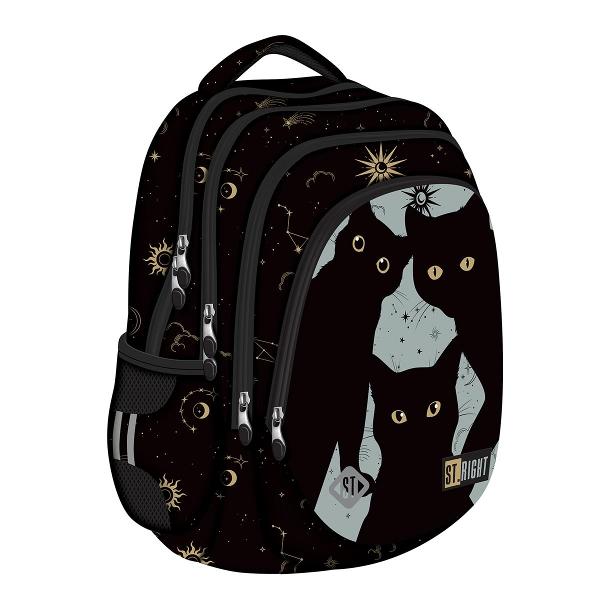 Exploreaza ghiozdanul scolar Majewski ST Right BP06 din colectia Night Cats perfect pentru elevii care doresc sa imbine stilul cu functionalitatea Acest ghiozdan este ideal pentru a te asigura ca toate lucrurile tale sunt organizate si usor de accesatFunctionalitate remarcabila Echipat cu 4 compartimente generoase perfecte pentru organizarea eficienta a caietelor si cartilor taleSpatiu suplimentar 2 buzunare 