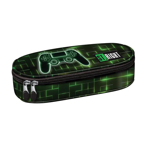 Descopera penarul Majewski ST Right PC01 din colectia Neon Pad perfect pentru organizarea eficienta a instrumentelor de scris Acest penar combina functionalitatea si designul modern fiind ideal pentru elevi si studentiSpatios si bine organizat Dispune de un compartiment principal generos completat de o clapeta interna cu elastice dedicate pentru instrumentele de scris si un buzunar din plasa cu fermoarMaterial de 