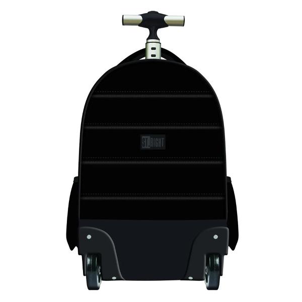 Alte SpecificatiiRoti durabile de siliconbretele captusite cu lungime reglabila posibilitatea de a inchide bretelele in compartimentul dedicat din rucsacmaterial impermeabil si rezistent la murdarieinterior captusitManer ergonomic imbunatatit reglabil pe 2 inaltimi ; H1 - 86 cm H2 - 97 cm  posibilitatea de a il inchide complet in buzunarul cu fermoar dedicatbaza rigidadimensiuni 