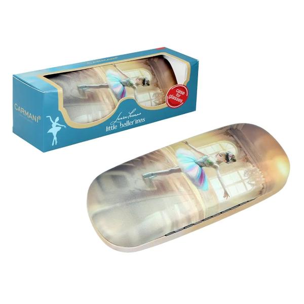Toc pentru ochelari – Micile balerine de Laura Lozano 16 x 65 x 4 cmP&259;streaz&259;-&539;i ochelarii în siguran&539;&259; cu stil &537;i delicate&539;e Acest toc adorabil este decorat cu ilustra&539;ia Micile balerine crea&539;ie a artistei Laura Lozano 