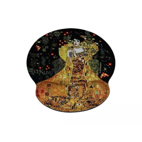 Mouse pad cu pern&259; pentru încheietura mâinii – Klimt Adele 22x25 cmCombin&259; arta cu confortul în biroul t&259;u Acest mouse pad elegant decorat cu celebra oper&259; Adele de Gustav Klimt nu este doar un accesoriu de efect ci &537;i 