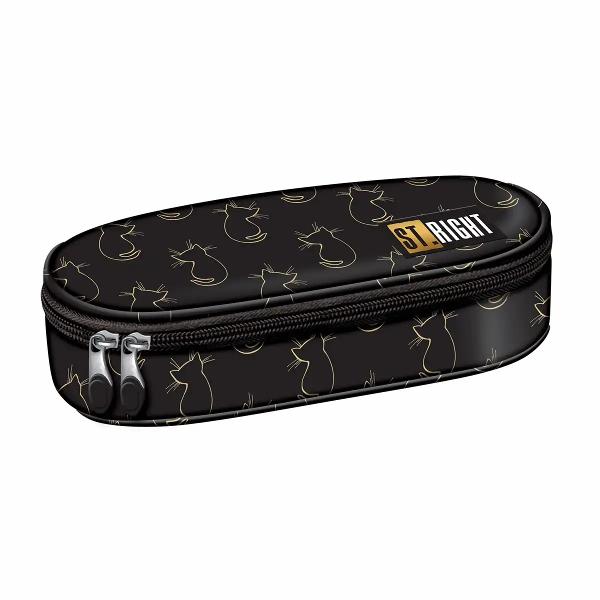 Exploreaza penarul Majewski ST Right PC01 din colectia Golden Cats un accesoriu practic si stilat pentru organizarea instrumentelor de scris Ideal pentru elevi si pasionatii de papetarie acest penar combina functionalitatea cu un design atractivSpatiu generos Dispune de un compartiment principal spatios pentru depozitarea instrumentelor de scrisOrganizare eficienta Include o clapeta interna cu un buzunar tip plasa 