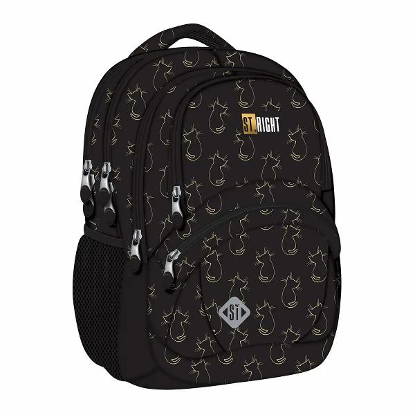 Exploreaza ghiozdanul scolar Majewski ST Right BP05 din colectia Golden Cats perfect pentru elevii care doresc sa imbine functionalitatea cu un design atractiv Acest ghiozdan este ideal pentru utilizarea zilnica la scoala oferind spatiu generos si organizare eficientaFunctionalitate remarcabila Dispune de 4 compartimente spatioase potrivite pentru organizarea eficienta a cartilor si caietelor taleCompartimente 
