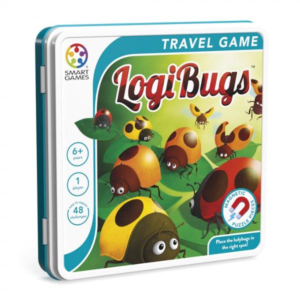 Smart Games - Logibugs Joc de Logic&259; cu 48 de Provoc&259;ri pentru Copii de 6 AniSmart Games - Logibugs ofer&259; o experien&539;&259; captivant&259; &537;i educativ&259; pentru micii gânditori Conceput pentru copiii de 6 ani &537;i peste acest joc de logic&259; stimuleaz&259; abilit&259;&539;ile cognitive &537;i de rezolvare a problemelor printr-o serie de provoc&259;ri variateCaracteristici48 de provoc&259;ri Setul 