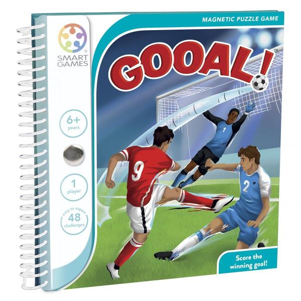 Smart Games - Gooal joc de logic&259; cu 48 de provoc&259;ri 6 aniIntr&259; în lumea fascinant&259; a fotbalului strategic cu Smart Games - Gooal un joc de logic&259; captivant care îmbin&259; distrac&539;ia cu dezvoltarea abilit&259;&539;ilor cognitive Conceput pentru a stimula gândirea critic&259; &537;i planificarea strategic&259; acest puzzle magnetic ofer&259; ore întregi de provoc&259;ri &537;i divertismentProvoc&259;ri 