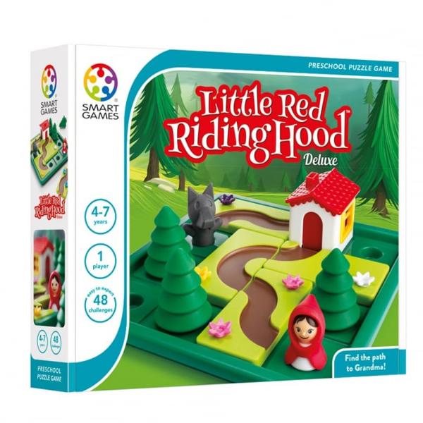 Smart Games - Little Red Riding Hood - Deluxe Joc de logic&259; cu 48 de provoc&259;ri pentru copii de 4 aniSmart Games - Little Red Riding Hood - Deluxe este un joc captivant care stimuleaz&259; &537;i dezvolt&259; ra&539;ionamentul vizual &537;i spa&539;ial al copiilor încurajând r&259;bdarea &537;i perseveren&539;a Micii juc&259;tori vor ajuta Scufi&539;a Ro&537;ie s&259; ajung&259; la casa bunicii sau vor recrea povestea în care 