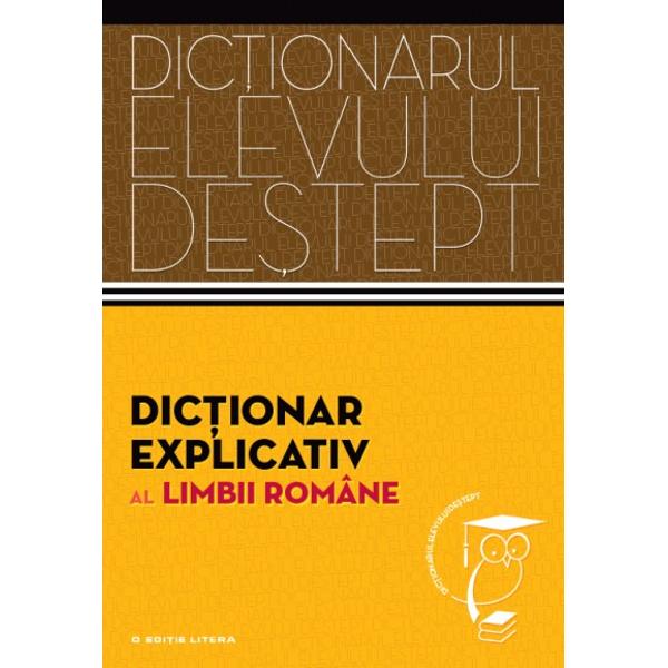 Adresându-se în mod preponderent elevilor de gimnaziu &537;i de liceu acest dic&539;ionar explicativ cuprinde peste 14 100 de cuvinte-titlu din toate palierele limbii române Formatul prietenos &537;i probitatea &537;tiin&539;ific&259; îl recomand&259; drept un instrument de lucru util &537;i eficient