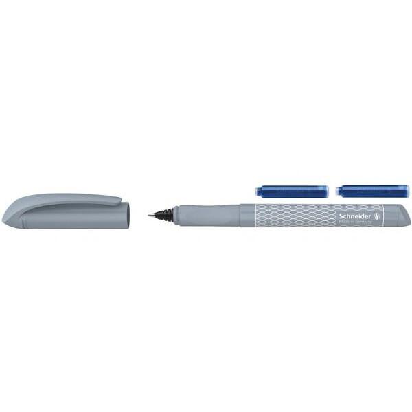 Roller-ul&nbsp;Schneider Easy&nbsp;este un instrument perfect pentru cerintele scolare cu un design modern in culori vibrante si model geometric&nbsp;&bull; Potrivit atat pentru dreptaci cat si pentru stangaci&bull; Zona de prindere cu manson ergonomic&bull; Corp din plastic rezistent&bull; Capac din plastic cu clip de prindere robust&bull; Echipat cu cartus de cerneala standard albastru 