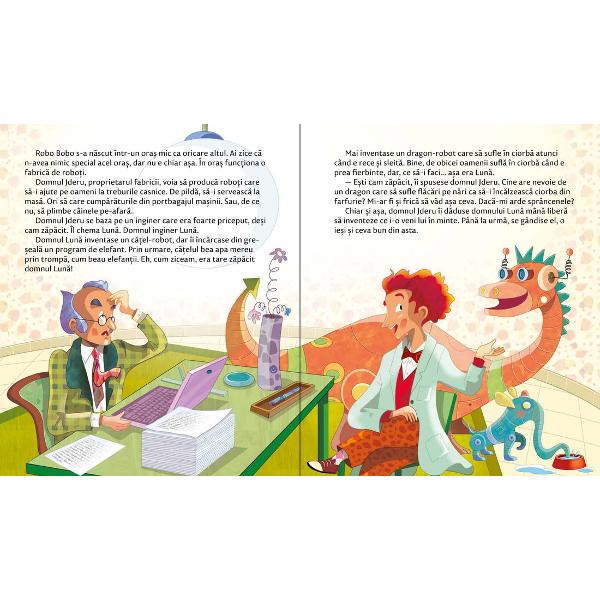 De unde a r&259;s&259;rit Robo Bobo cel n&259;stru&537;nic C&259; doar nu l-a fabricat cineva inten&539;ionat a&537;aAre atâtea func&539;ii ciudate &537;i sertare misterioase din care scoate toate n&259;zdr&259;v&259;niile &536;i î&537;i dore&537;te s&259; fie om dar numai când e vorba de ceva ce-i place lui la oameni &536;i e înnebunit dup&259; ciocolat&259; &536;i dup&259; 