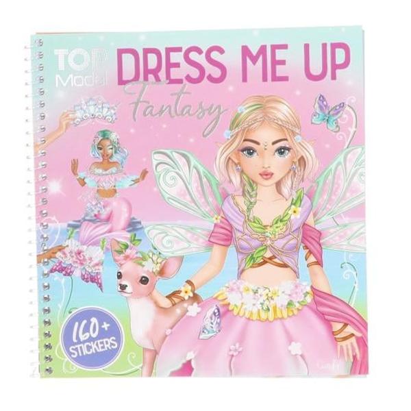 Autocolante pur &537;i simplu magice în TOPModel Dress Me Up Fantasy 24 de pagini de figurine a&537;teapt&259; s&259; fie transformate în creaturi fantastic de frumoase cu autocolantele de pe cele 11 foi de autocolante Cu legare practic&259; în spiral&259;