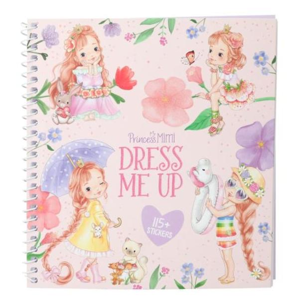 Cele mai frumoase tinute de printesa Pe 24 de pagini poti aduna tinute frumoase pentru Printesa Mimi cu autocolantele din zece foi de autocolante magic colorateInclus prietenii ei animale draguti
