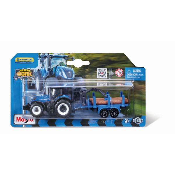 Descopera lumea agricola in miniatura cu setul &quot;Mini Work Machines Tractors w Trailers&quot; Aceste tractoare licentiate de 75cm realizate din metal turnat sub presiune si piese din plastic vin echipate cu remorci fiind gata sa abordeze orice sarcina de la ferma Cu designuri realiste posibilitatea de a atasa implemente si remorci functionale aceste seturi sunt perfecte pentru joaca si colectionareAtentie Pretul afisat este per bucata Nu se poate alege 