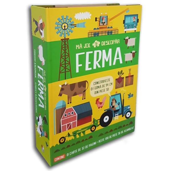 Asambleaz&259; ferma construie&537;te utilajele &537;i apoi a&537;az&259; &238;n decor siluetele de oameni &537;i de animaleAcum e&537;ti gata s&259; fii fermierCu o mul&539;ime de informa&539;ii &537;i ilustra&539;ii captivanteM&259; joc &537;i descop&259;r Ferma este perfect&259; pentru to&539;i copiii curio&537;i s&259; afle multe lucruri interesante despre via&539;a la ferm&259;&160;ContineO carte de 32 de pagini;Peste 100 de piese 3D de asamblat