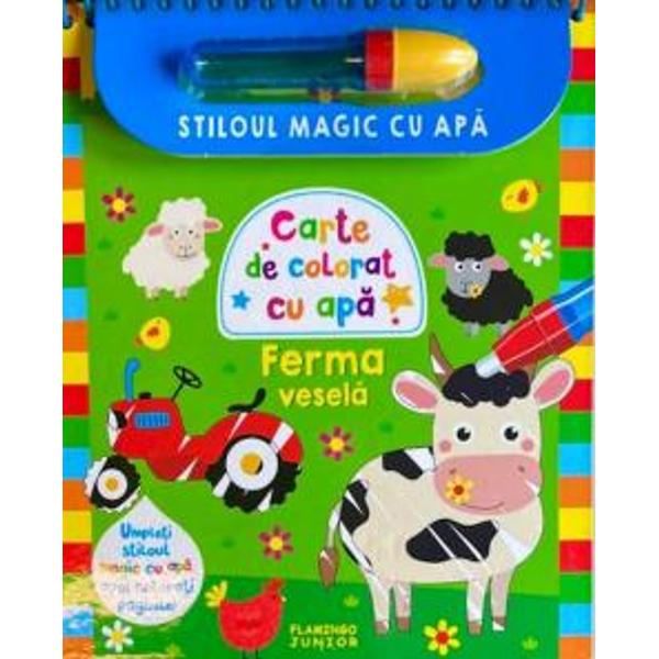 Aceasta carte este perfecta pentru ca cei mici sa invete sa deseneze formele cu ajutorul stiloului magic cu apaContine activitati educationale distractiveCartea de colorat ajuta la• dezvoltarea abilitatii manuale;• stimuleaza imaginatia;• imbogateste vocabularul identificarea obiectelor si invatarea culorilor;• dezvolta concentrarea