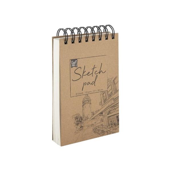 Caietul de schite Creative Craft este un accesoriu esential pentru artisti si designeri oferind un spatiu ideal pentru a-ti exprima creativitatea Cu dimensiuni de 11x16 cm acest caiet este usor de transportat si perfect pentru a-ti nota ideile oriunde te-ai aflaDispune de 80 de file de hartie de inalta calitate cu o greutate de 120gmp asigurand o suprafata durabila si rezistenta 