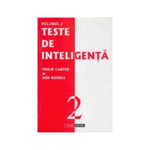 Al doilea volum din seria consacrat&259; Testelor de Inteligen&355;&259; create de celebrii speciali&351;ti în domeniul evalu&259;rii inteligen&355;ei umane Philip Carter &351;i Ken Russel O lucrare deosebit de util&259; atât autocunoa&351;terii cât &351;i cunoa&351;terii celor cu care veni&355;i în contact în via&355;a de zi cu zi Un instrument de lucru pentru managerii de resurse umane Un mijloc pl&259;cut 