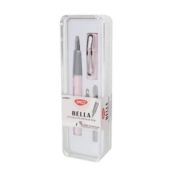 Stilou cu penit&259; de schimb corp din plastic roz• peni&539;&259; din iridiu tip F Fine – ideal&259; pentru scris fin subtire• corp din plastic roz – rezistent &537;i u&537;or• clem&259; metalic&259;• compatibil cu patron standard &537;i patron lung• setul include o penit&259; suplimentar&259; de schimb