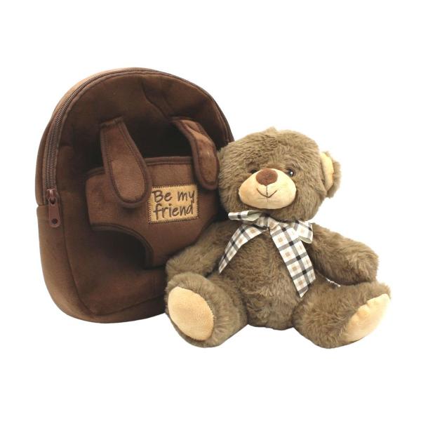 Ghiozdan cu ursulet plus detasabil 21cmGhiozdan cu ursulet plus detasabil 21cm are si o jucarie de plus prinsa cu velcroColectia Be my friend de la Perletti este o colectie de ghiozdane special concepute pentru copii Aceste ghiozdane sunt gandite pentru a fi practice si confortabile pentru cei mici oferindu-le posibilitatea de a-si transporta usor obiectele personaleGhiozdanele din colectia Be my friend sunt realizate din materiale durabile si de inalta 