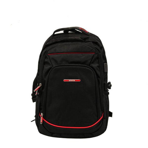 Rucsac modern si confortabil de foarte buna calitateEste confectionat din materiale impermeabilerezistente la uzura Multiplele sale compartimente fac organizarea bagajului foarte usoaraEste prevazut special pentru laptop cu diagonala de 15  securizat cu banda Velcro Rucsacul este dotat cu trei  buzunare frontale dintre care unul este cu organizer si suport special prindere chei si doua buzunare lateraleSpatele si bretelele sunt intarite si 