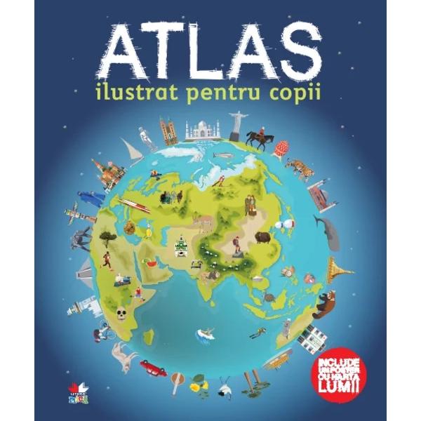 H&259;r&539;ile din acest atlas incredibil i&539;i arat&259; numeroase &539;&259;ri ale lumii &537;i multe popoare precum &537;i regiuni str&259;b&259;tute de fluvii mun&539;i p&259;duri câmpii sau de&537;erturiDin înghe&539;ata Antartica la p&259;durile tropicale luxuriante din Brazilia &537;i la de&537;erturile uscate &537;i fierbin&539;i ale Africii iat&259; o lume minunat&259; care te a&537;teapt&259; s&259; o descoperi