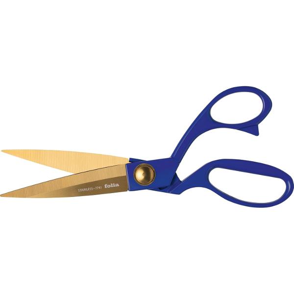 Foarfeca Premium Albastru Auriu 201 cm Folia F7741