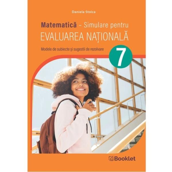 Matematic&259; Simulare pentru Evaluarea Na&539;ional&259; se adreseaz&259; atât elevilor de clasa a VII-a care se preg&259;tesc pentru Evaluarea Na&539;ional&259; cât &537;i profesorilor care pot folosi culegerea ca un auxiliar eficient în evaluarea &537;i lucrul la clas&259;Lucrarea con&539;ine 20 de teste cu rezolv&259;ri alc&259;tuite în conformitate cu programa &537;colar&259; actual&259; &537;i cu noile modele de subiecte propuse de 