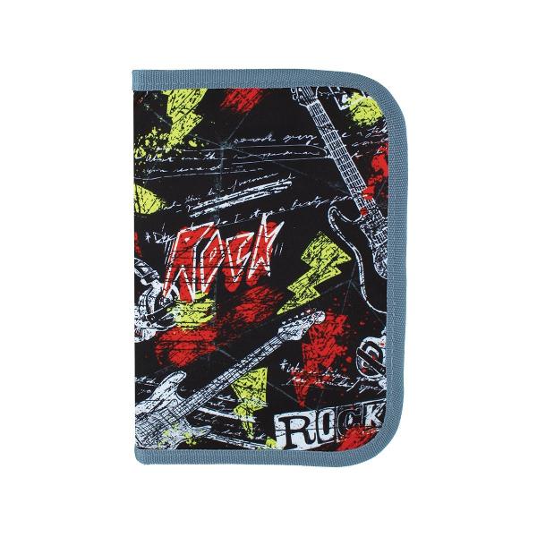 Penar stylish cu un design asemanator unei carti se deschide cu un fermoar pentru a dezvalui un interior bine organizat Acest penar dispune de doua compartimente distincte unul pentru orarul scolar si altul pentru o rigla triunghiulara In plus are 33 de bucle elastice care asigura organizarea perfecta a rechizitelor scolareCaracteristici tehniceDimensiuni 21 x 14 x 455 cmGreutate 180 gMaterial 100 poliester 