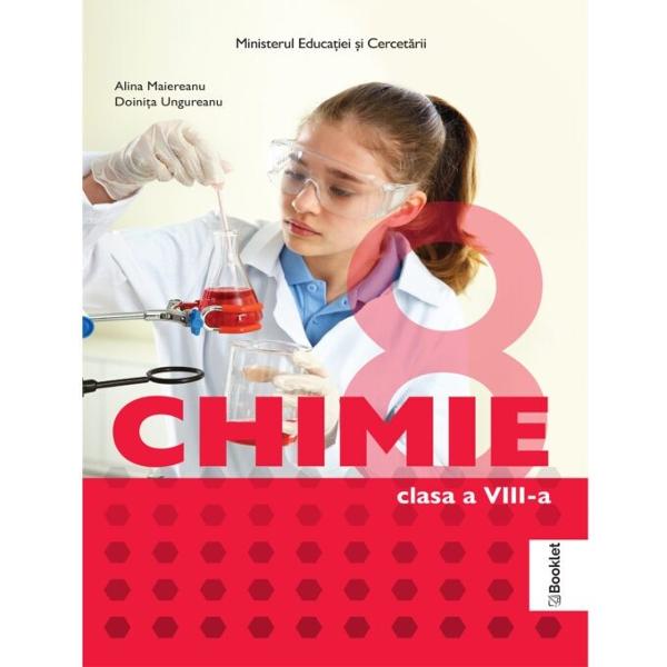 Manualul care a câ&537;tigat licita&539;ia organizat&259; de Ministerul Educa&539;iei cu nota 98 propune un parcurs bine structurat coerent &537;i progresiv care urm&259;re&537;te formarea &537;i dezvoltarea competen&539;elor generale &537;i specifice conform programei de chimie de clasa a VIII-a prin– organizarea logic&259; &537;i structurat&259; a con&539;inuturilor înso&539;ite de elemente grafice figuri tabele care 