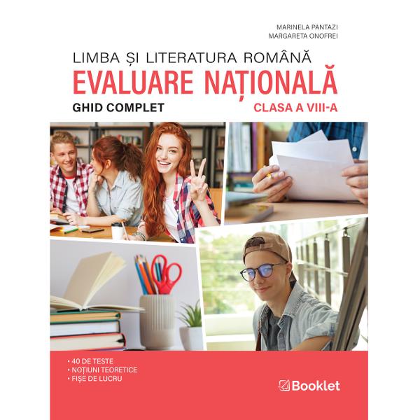 Ghidul complet pentru Evaluarea Na&539;ional&259; 2026 – clasa a VIII-a con&539;ine• 40 de teste realizate în conformitate cu modelele actuale de subiecte de examen incluzând întreaga varietate de itemi propu&537;i de Ministerul Educa&539;iei &537;i Cercet&259;rii;• no&539;iuni teoretice conforme cu noua program&259; &537;i organizate pe domenii lectur&259; redactare elemente de construc&539;ie a comunic&259;rii 